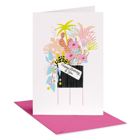 American Greetings Birthday Card for Her (Beautiful Planter Design)