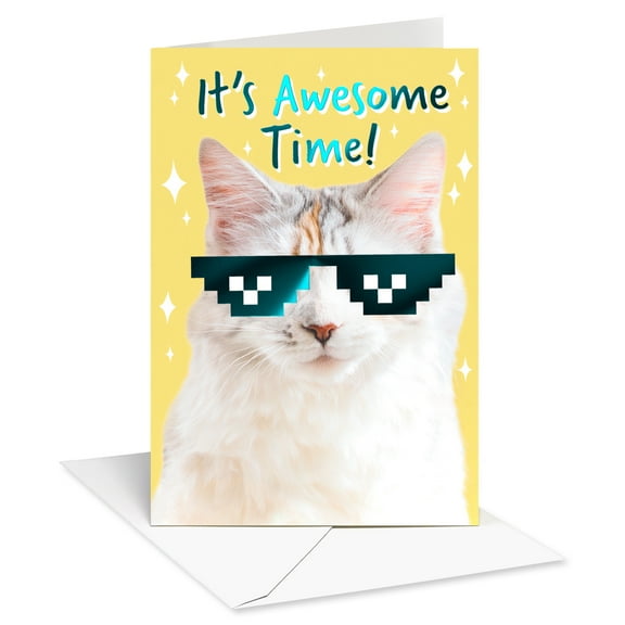 American Greetings Birthday Card for Kids (It's Awesome Time!)