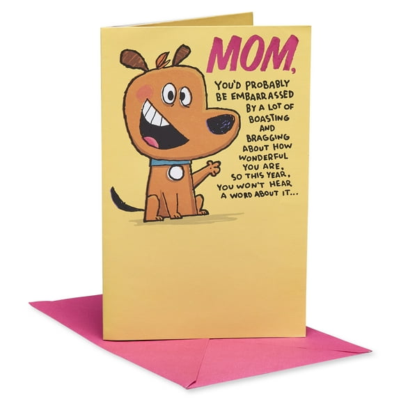 American Greetings Birthday Card for Mom (Cheerful Dog)