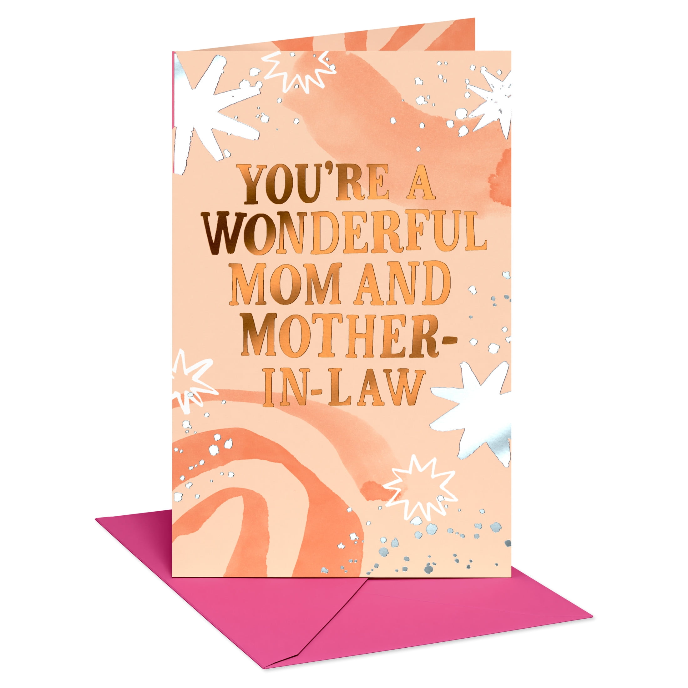 Birthday Card for Mom and Mother-in-Law (Wonderful Wishes)