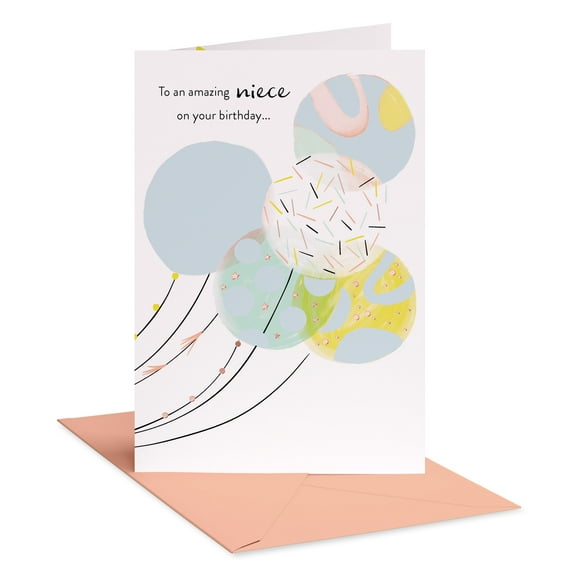 American Greetings Birthday Card for Niece (Joyful Balloons)