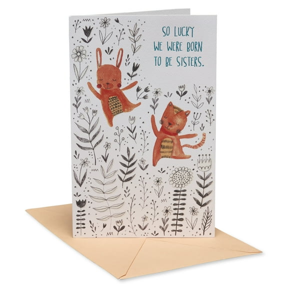 American Greetings Birthday Card for Sister (Born to Be Sisters)