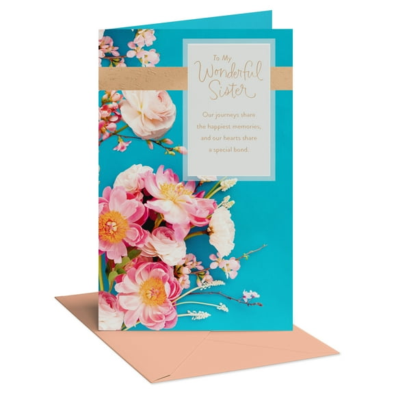 American Greetings Birthday Card for Sister (Floral Wishes)