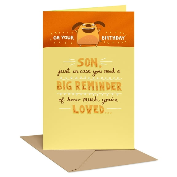 American Greetings Funny Birthday Card for Son (Big Reminder)