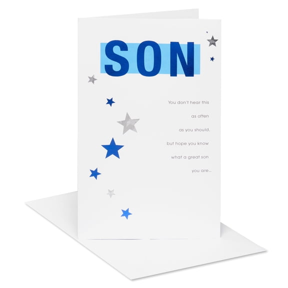 American Greetings Birthday Card for Son (Stars and Appreciation)