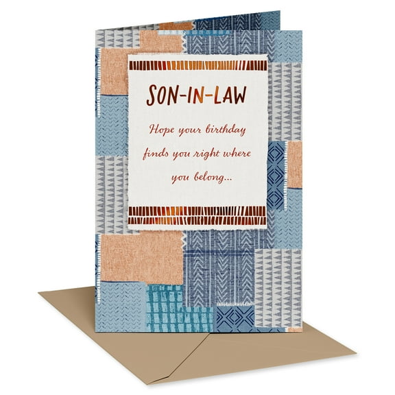 American Greetings Birthday Card for Son-in-Law (Right Where You Belong)