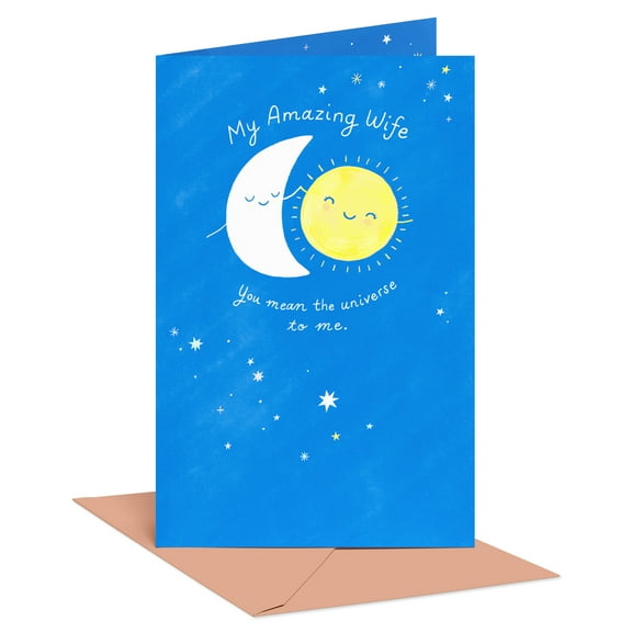 American Greetings Birthday Card for Wife (Celestial Theme)