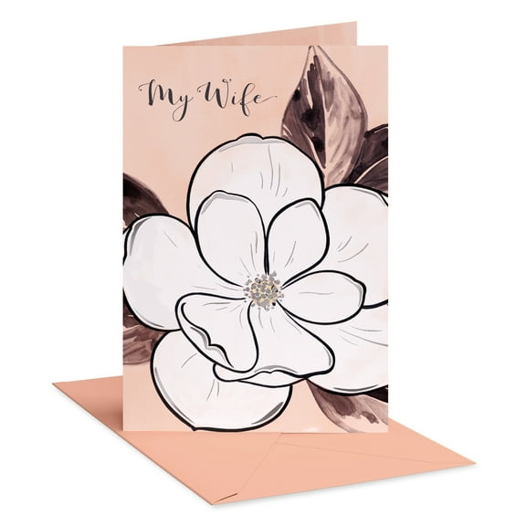 American Greetings Birthday Card for Wife (Floral Blush Beauty)