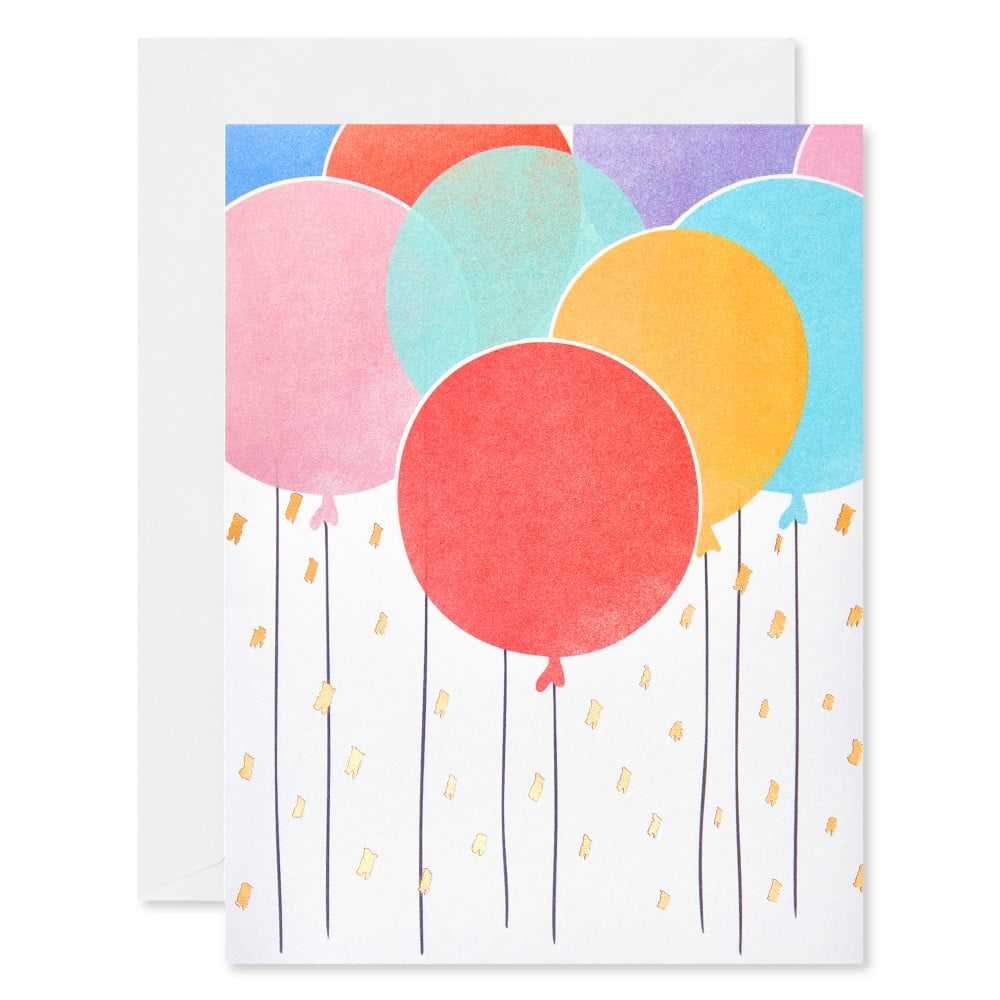 American Greetings Blank Stationery Notes with Envelopes, Balloons (10 ...