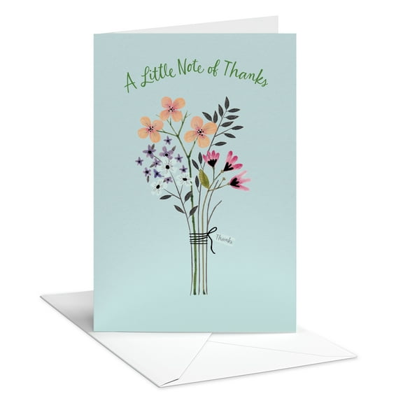 American Greetings Blank Thank You Card (Floral Bouquet )
