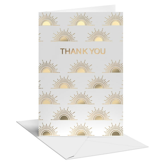 American Greetings Blank Thank You Card (Sun Pattern)