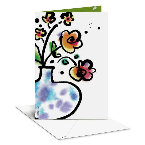 American Greetings Blank Thinking of You Card for Friend (Floral Harmony)