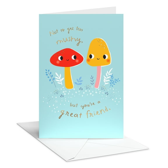 American Greetings Blank Thinking of You Card for Friend (Mushroom Friends)