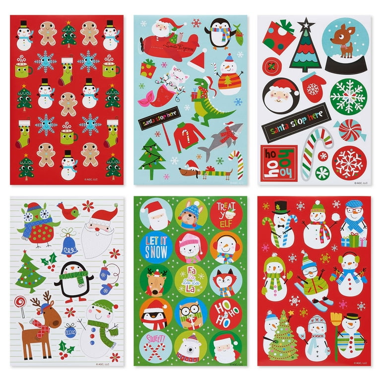 American Greetings Bulk Christmas Stickers for Kids, Classic Holiday  Characters (398-Count)