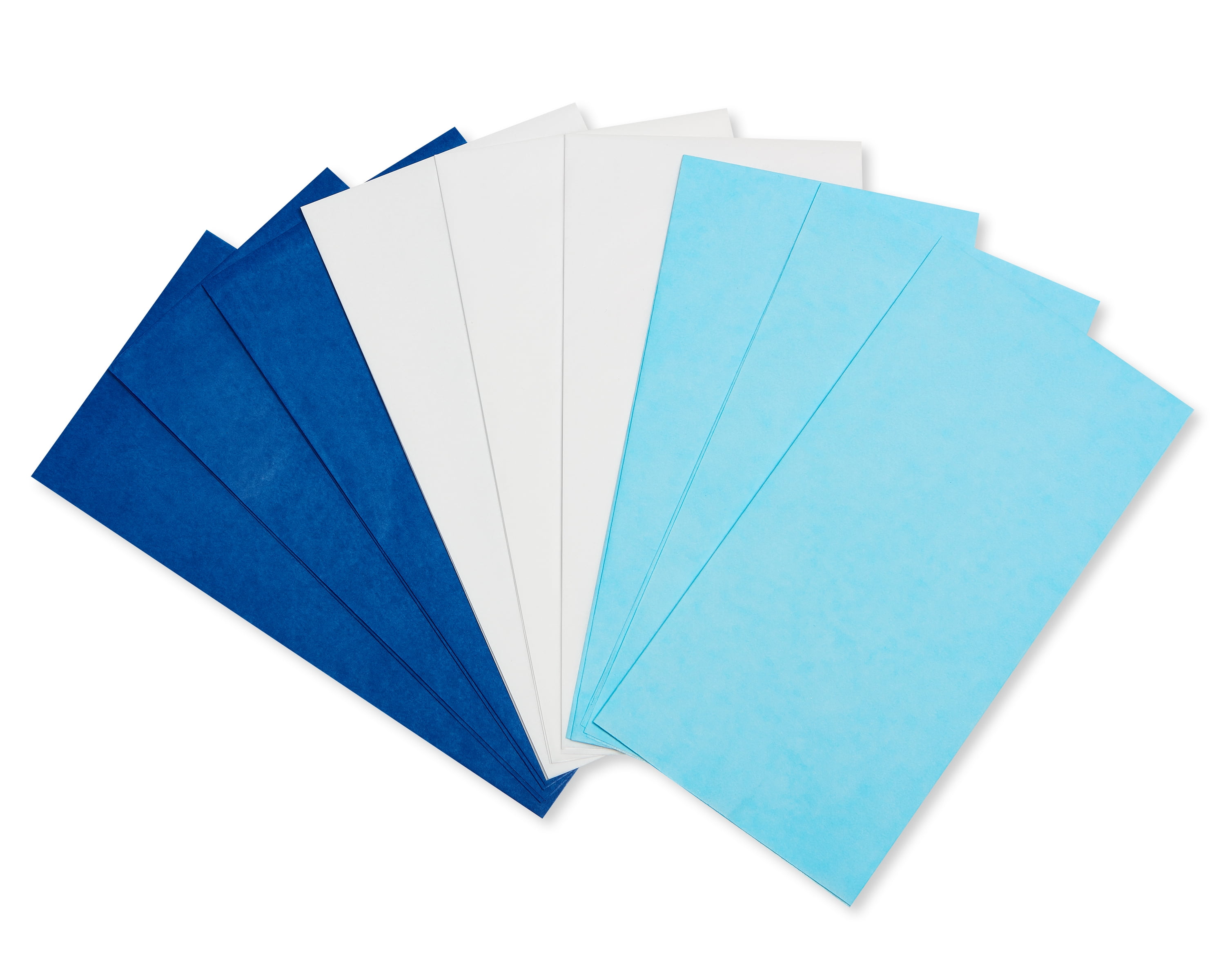 American Greetings Light Blue, Navy Blue and White Tissue Paper, 125-Sheets