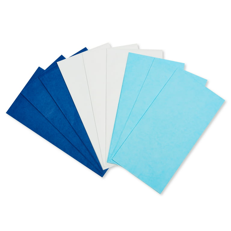 American Greetings Bulk Tissue Paper Blue and White, 20 in. x 20 in.  (125-Sheets)