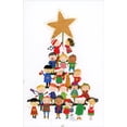 thumbnail image 1 of American Greetings Children Forming Tree Shape : Large Gold Star Box of 14 Christmas Cards, 1 of 2