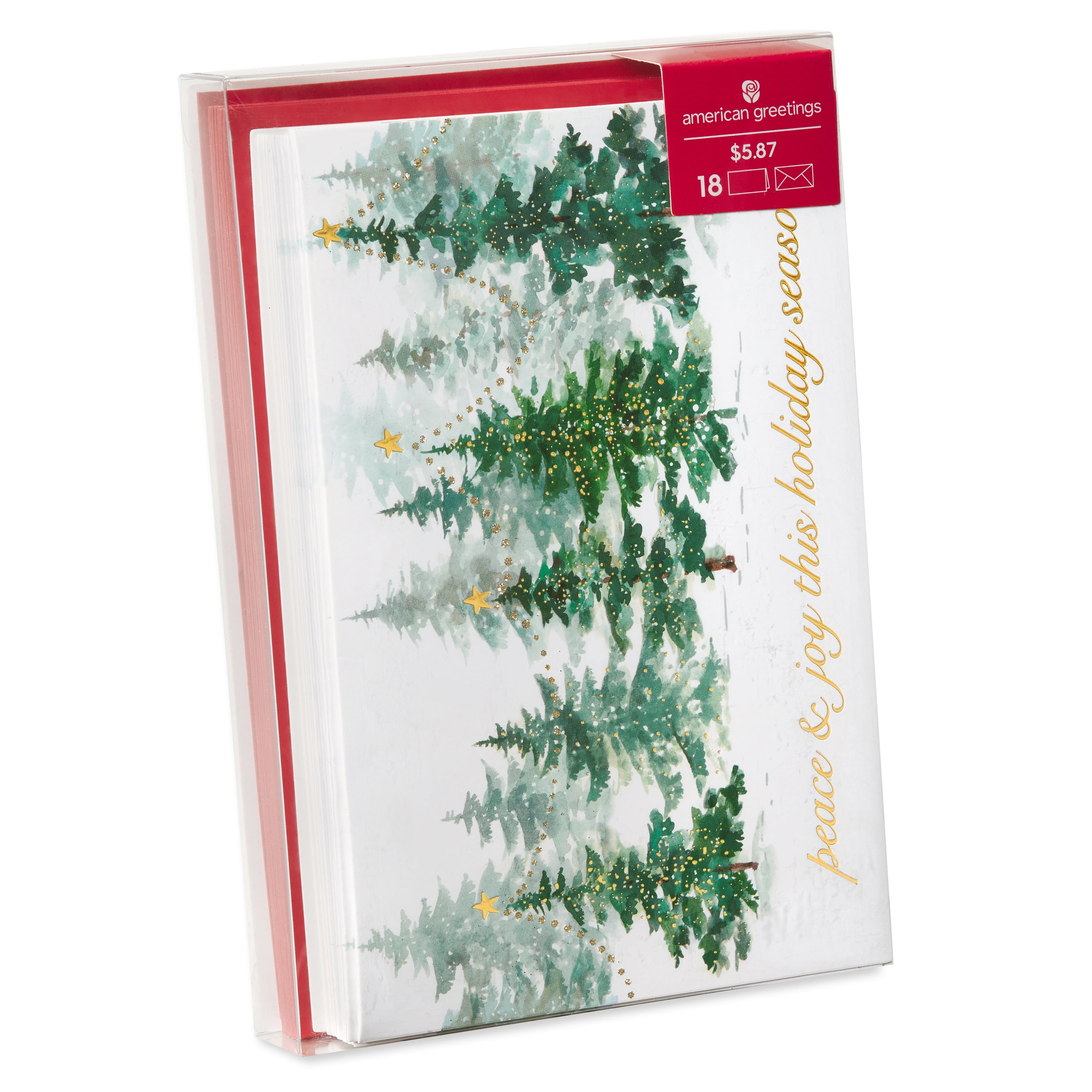 American Greetings Christmas Boxed Cards Winter Forest (Fill Your Heart