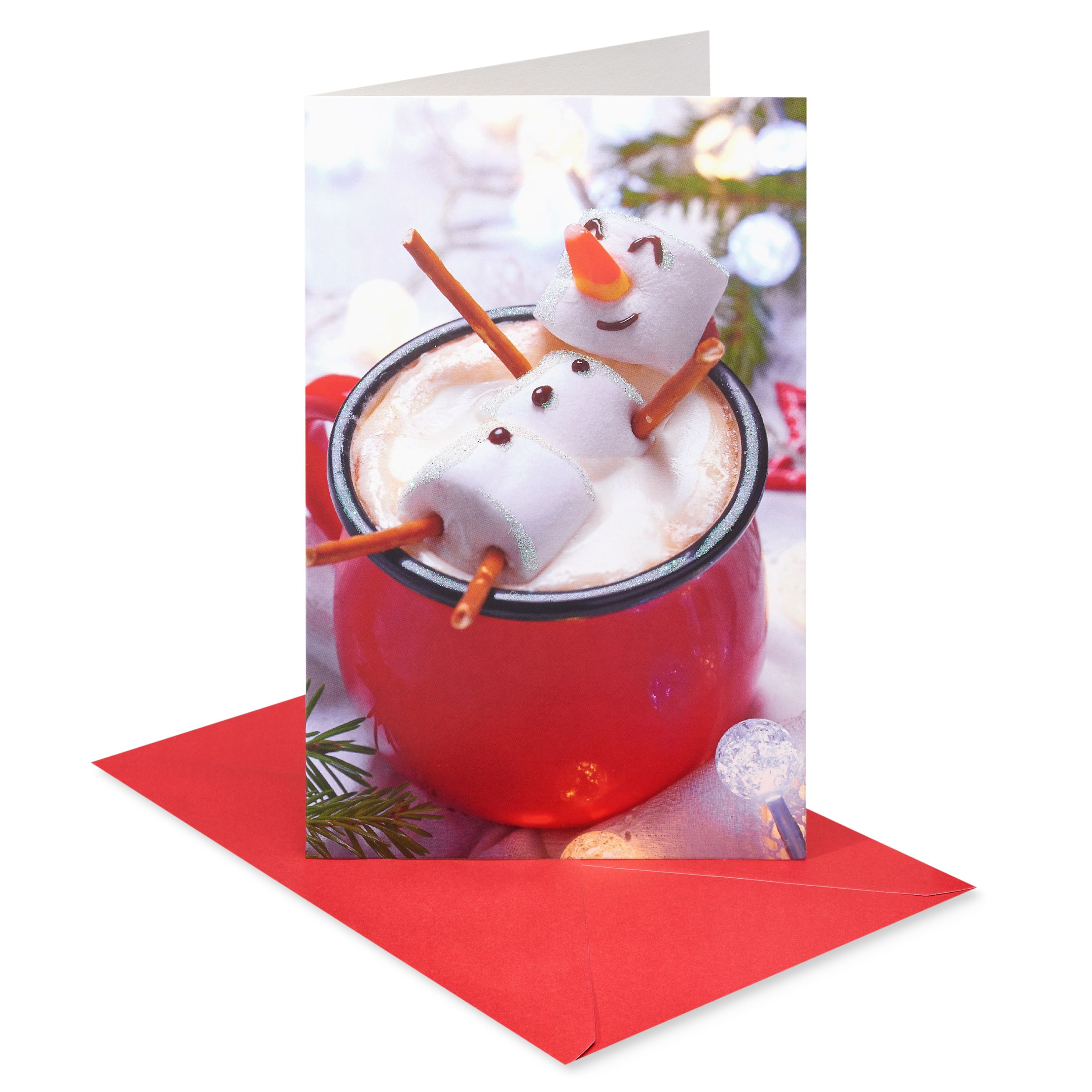 American Greetings Christmas Card Bundles with Envelopes, Marshmallow Man (8-Count)