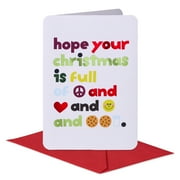 American Greetings Christmas Card - Designed by Kate Smith Full of Emojis