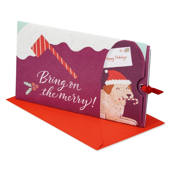American Greetings Christmas Card Money & Gift Card Holder (Jam-Packed with Jolly)