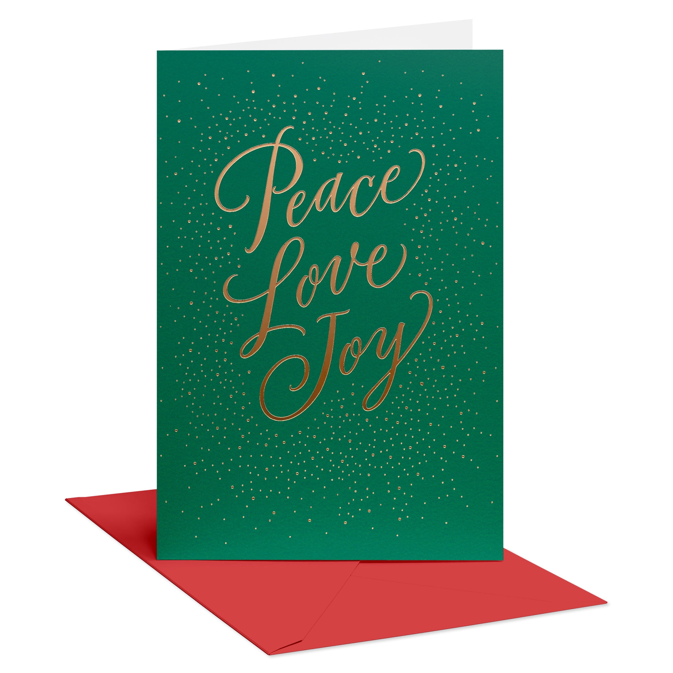 American Greetings Christmas Card for Anyone (Peace Love Joy)