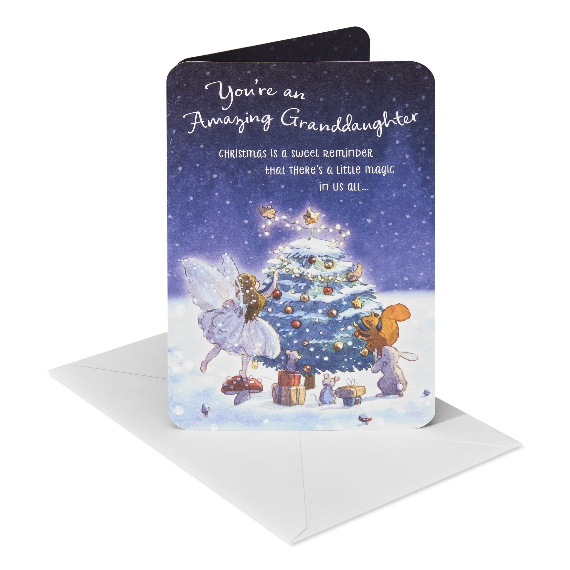 American Greetings Christmas Card for Granddaughter (Little Magic)