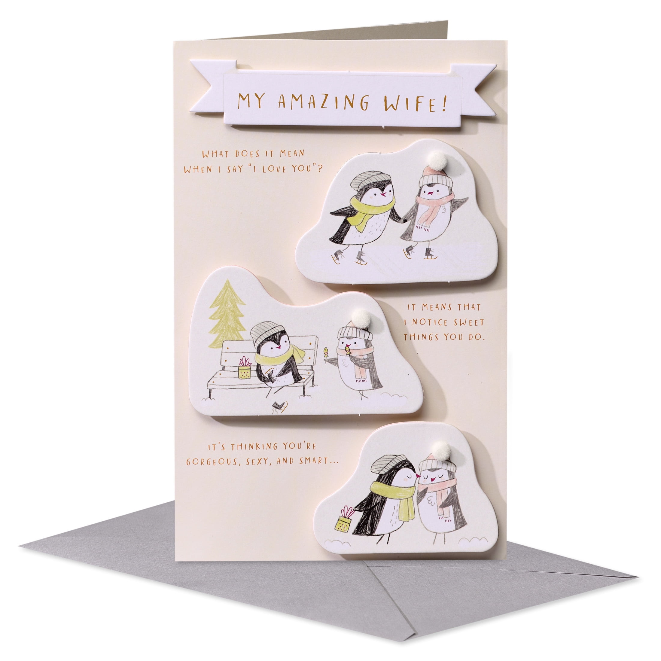 American Greetings Christmas Card for Wife (The Best Part)
