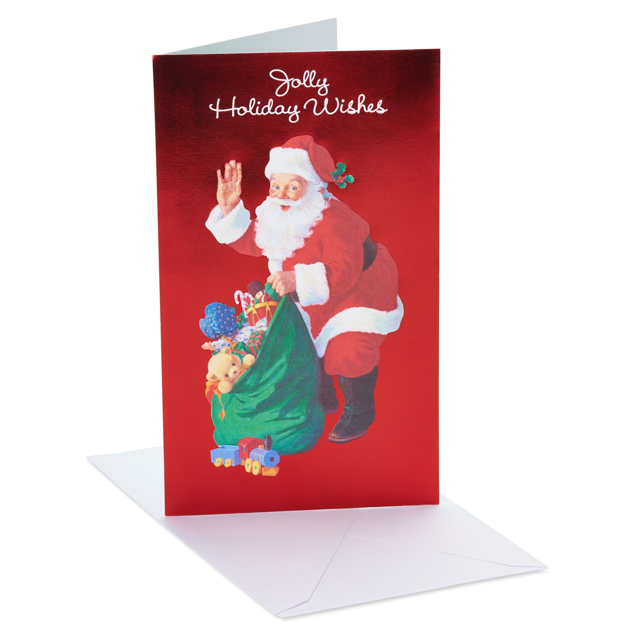 American Greetings Christmas Gift Card Holder (Jolly Wishes, 8-Count)