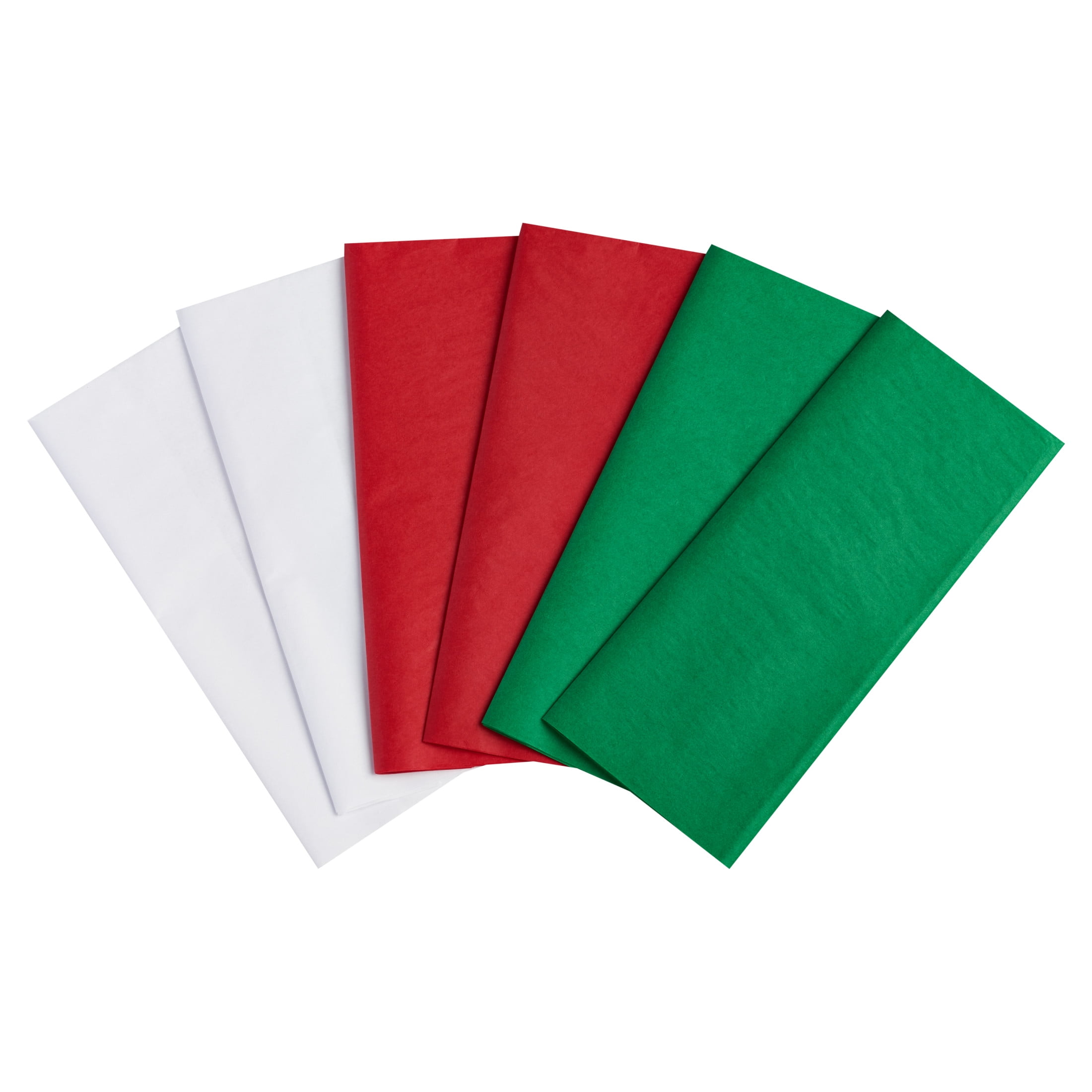 American Greetings Christmas Gift Tissue Paper, Red, White and Green (20" x 20" , 40-Sheets)