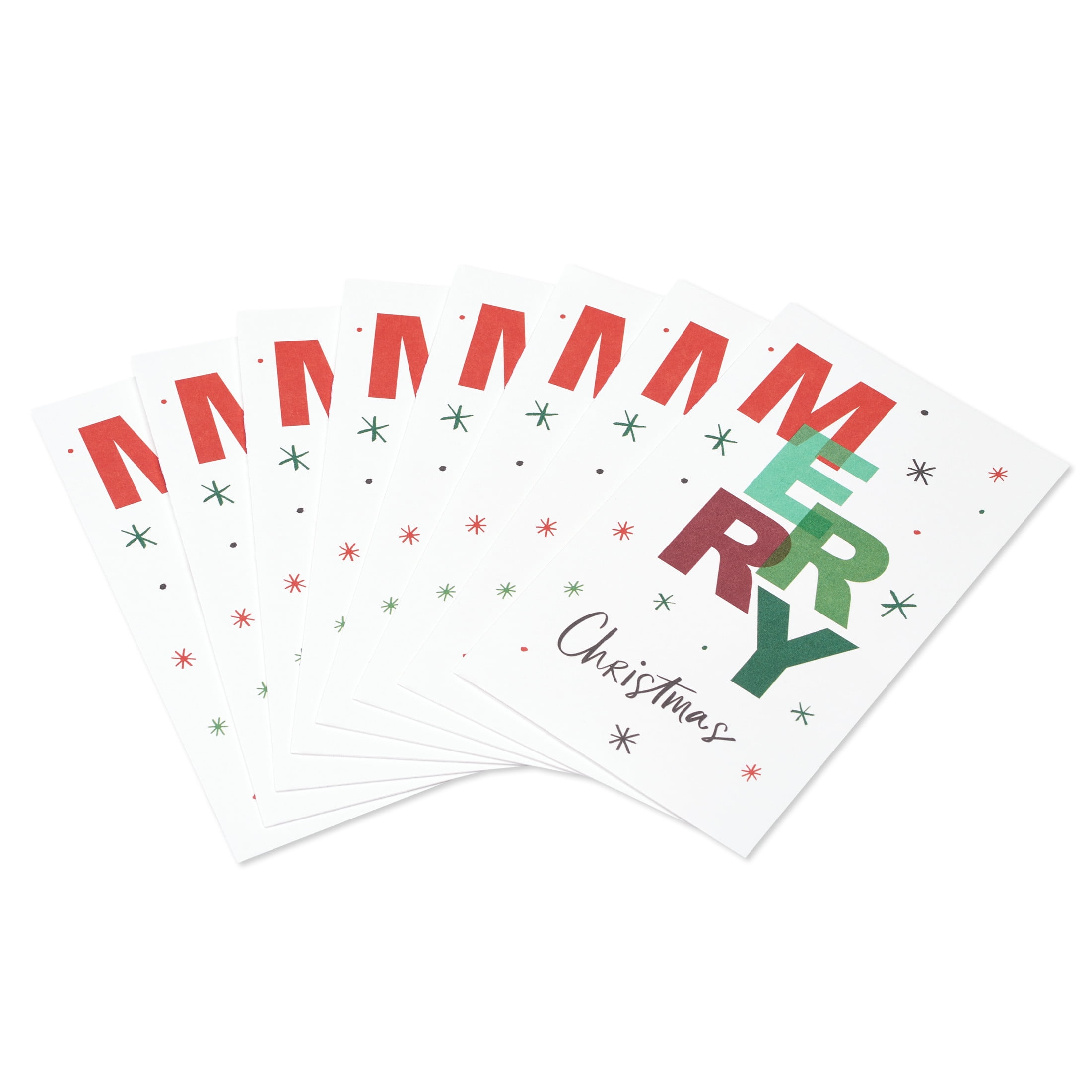 American Greetings Christmas Greeting Card Money/Gift Card Holder Bundle, Wonderful Season (8-Count)