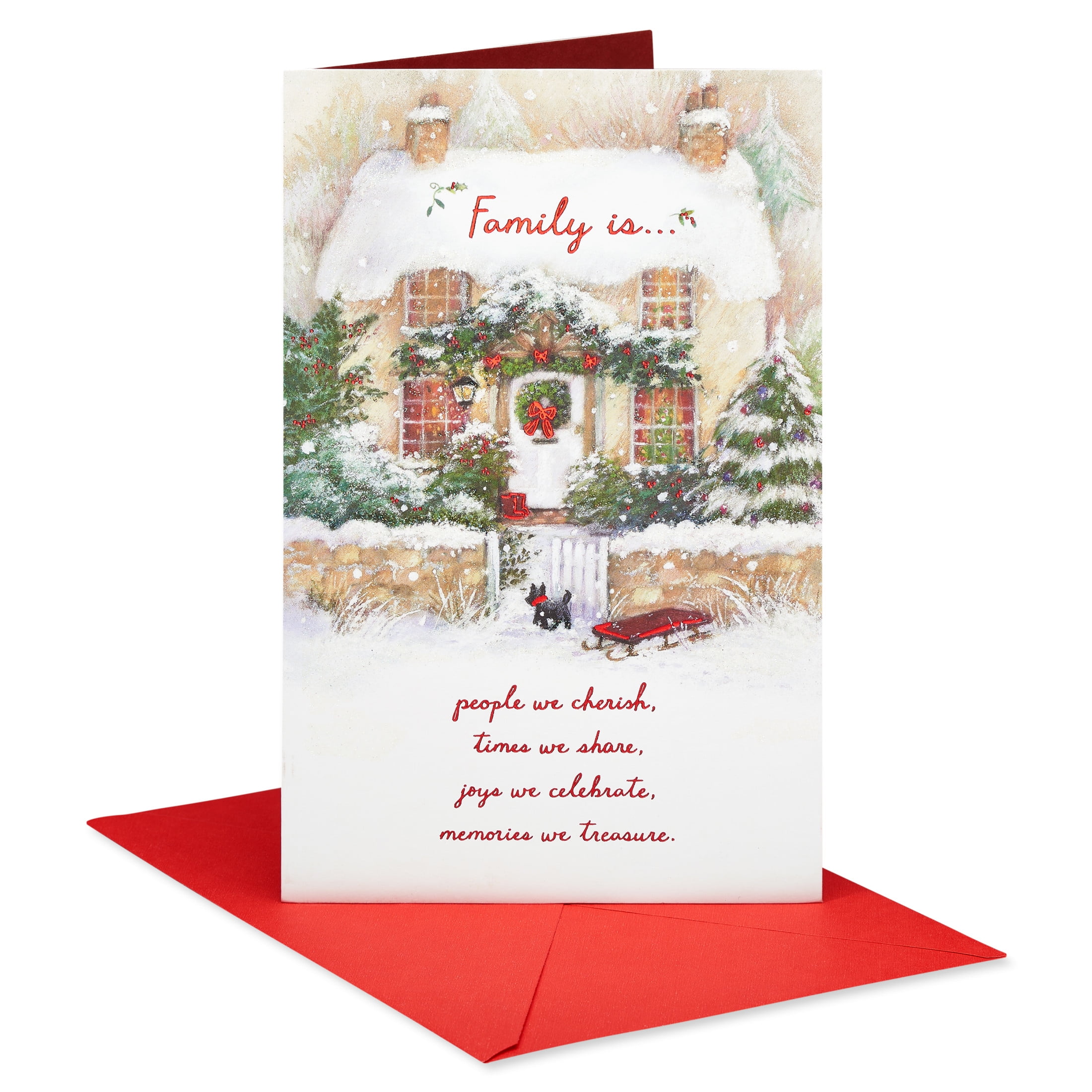American Greetings Christmas Greeting Card for Family, (People We Cherish)