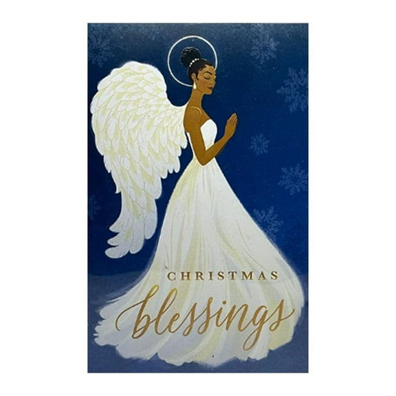 American Greetings Christmas Holiday Cards with Envelopes - 4 3/4" x 7 1/4" (Angel 2 - 16 Ct)