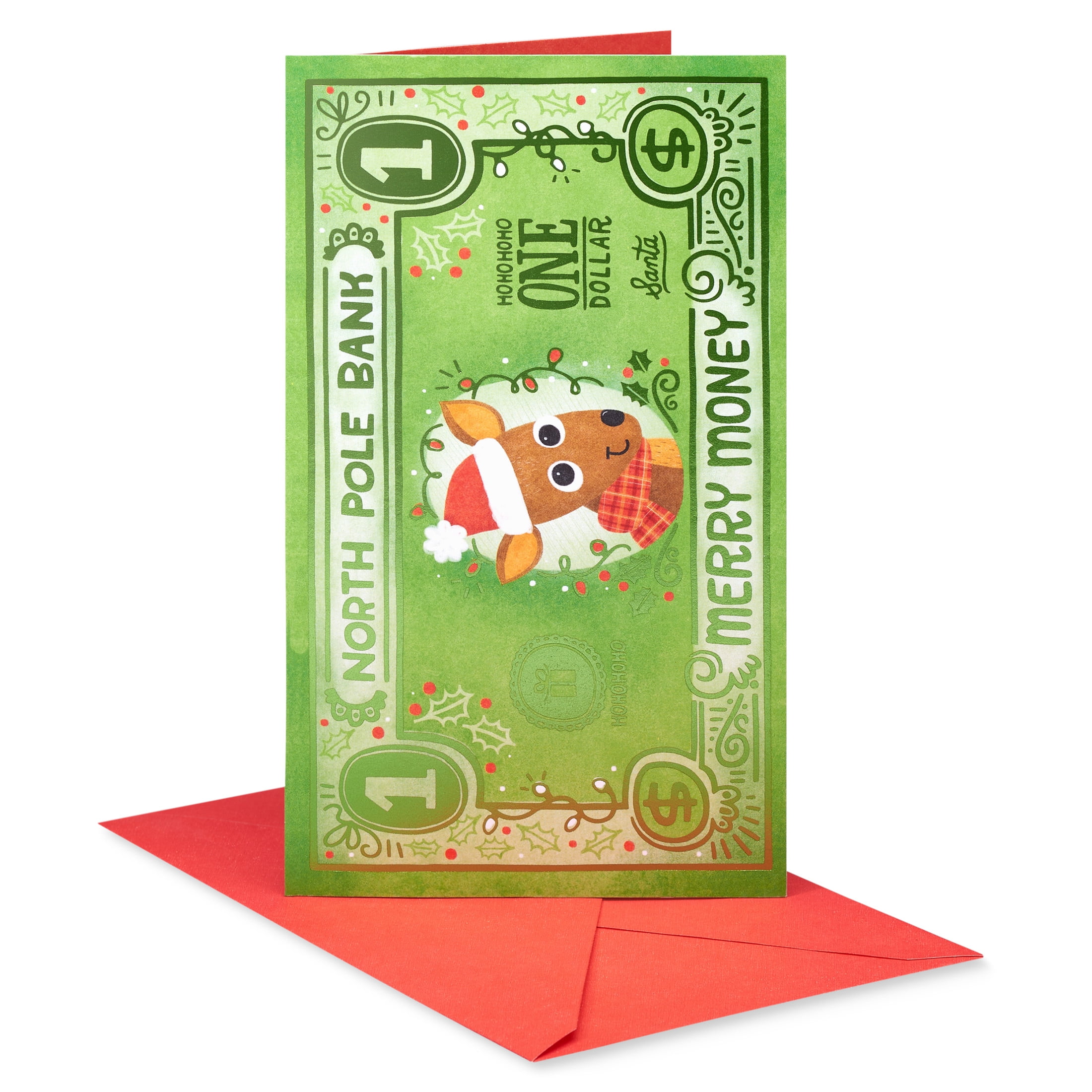 American Greetings Christmas Money/Gift Card Holder for Kids (Little Doe)