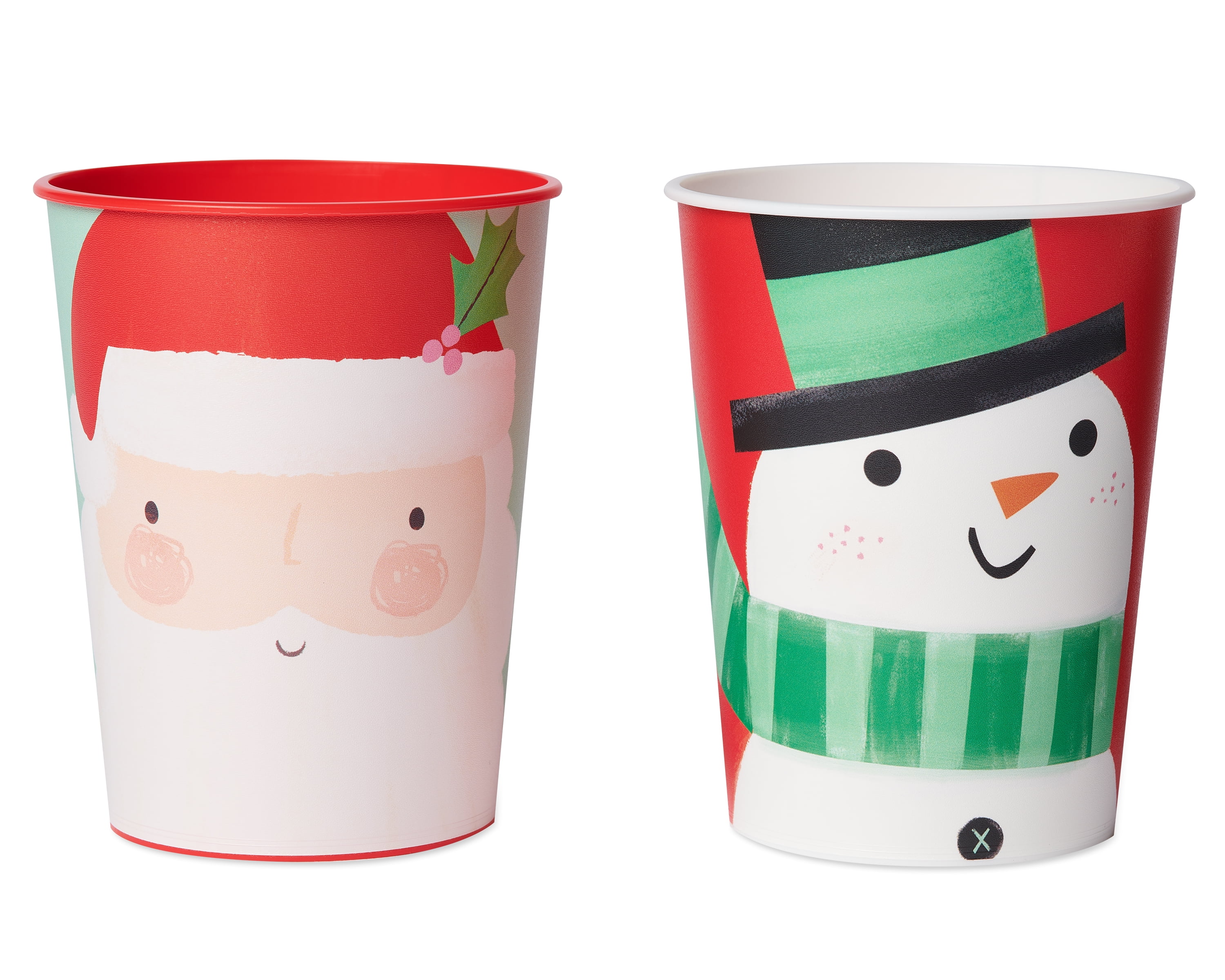 9 oz. Gingerbread Man, Snowman & Christmas Tree Party Disposable Paper Cups  - 8 Ct.
