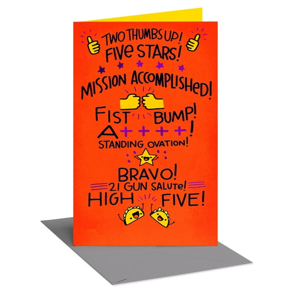 American Greetings Funny Congrats Card for Anyone (Two Thumbs Up)