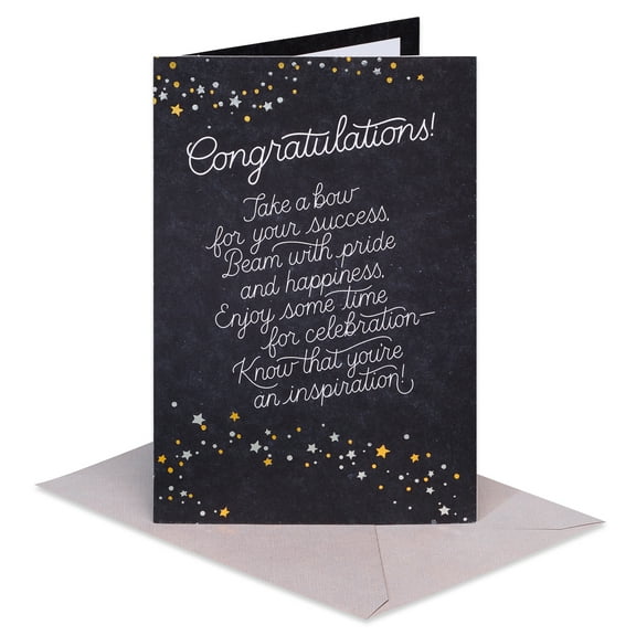 American Greetings Congratulations Card for Anyone (Starry Success)