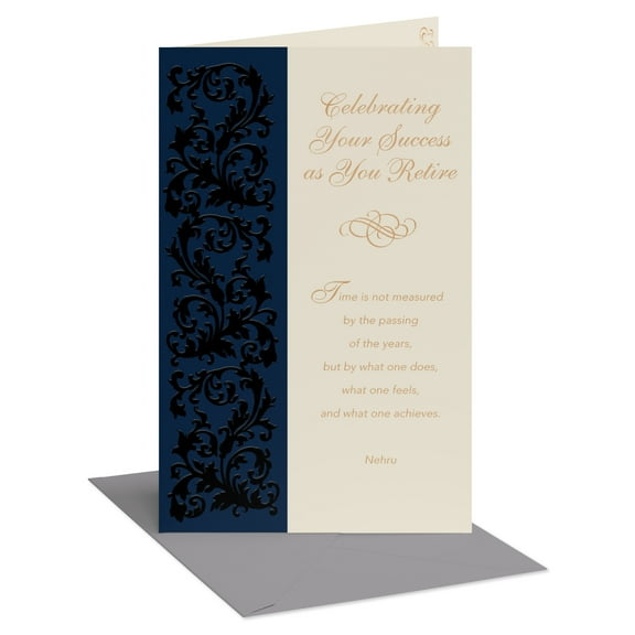American Greetings Retirement Card for Anyone (Timeless Elegance)