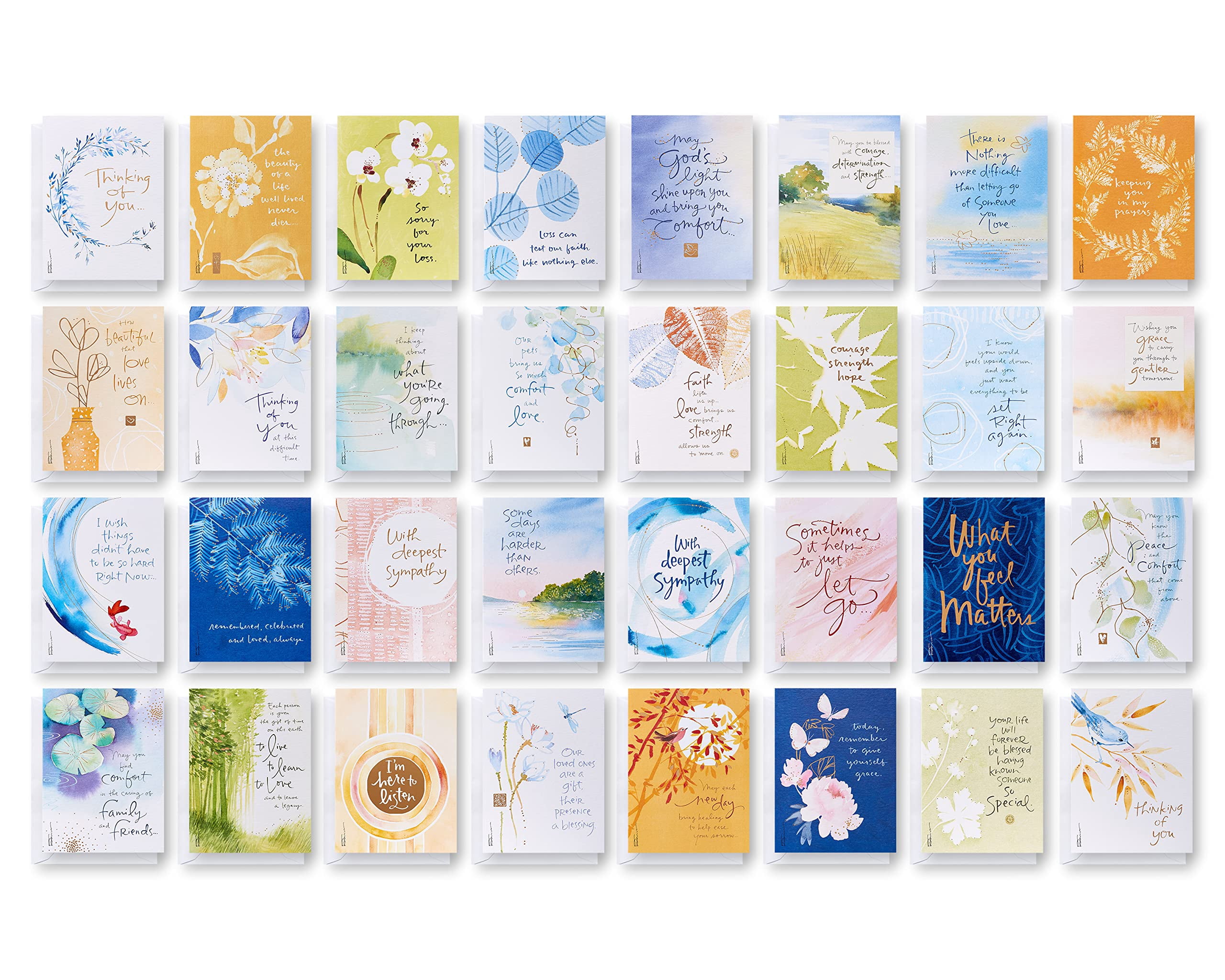 American Greetings Deluxe Boxed Sympathy, Thinking of You, and Blank