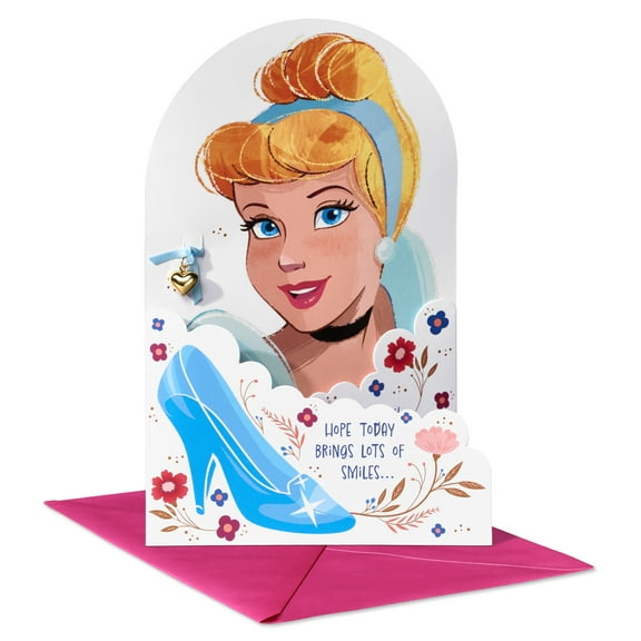 American Greetings Disney Cinderella Birthday Card for Girl (Magic & Smiles)