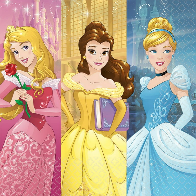 【翌日発送可能】 American Greetings 16 Napkins, Lunch Paper Princess Disney 使い捨て食器