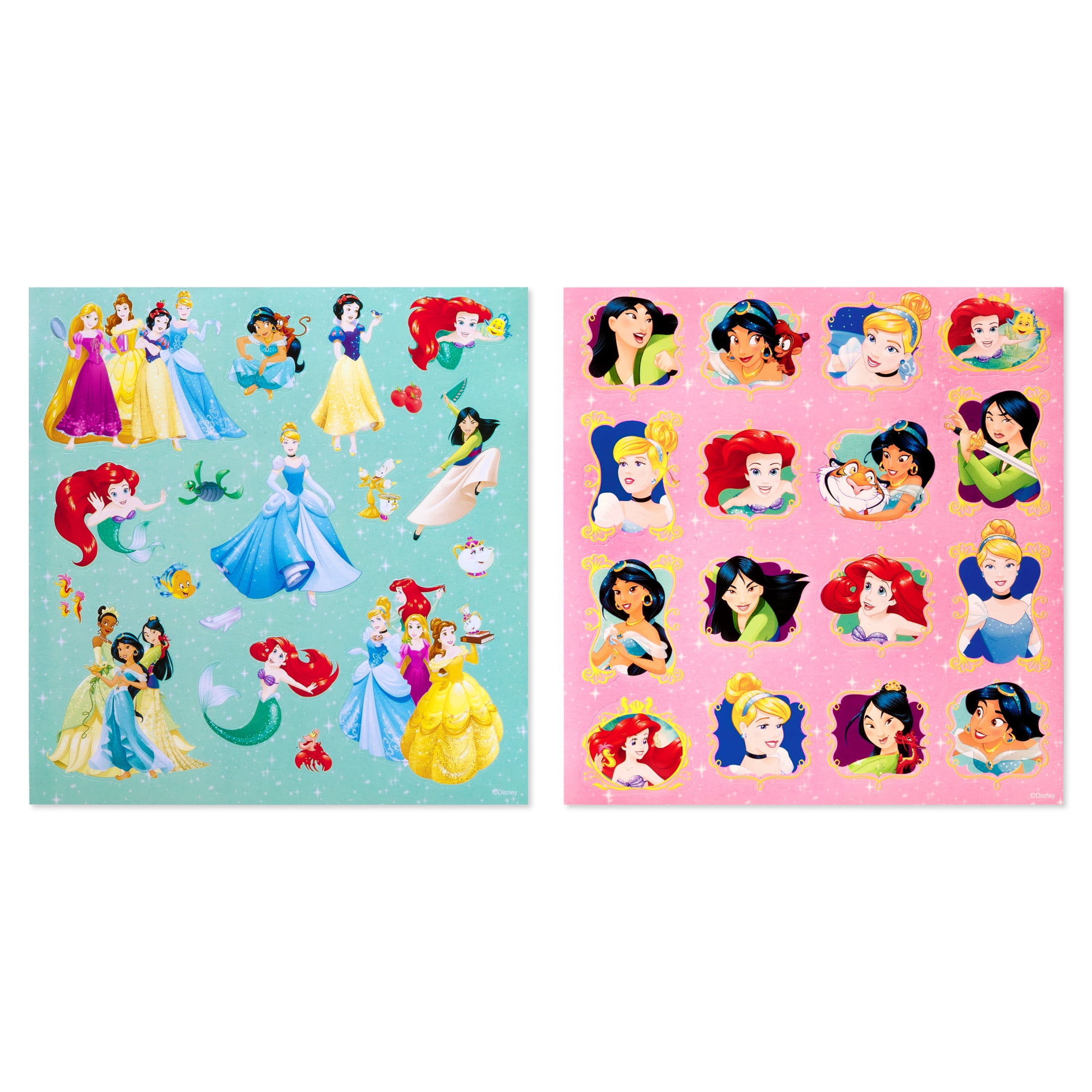 American Greetings Disney Princess Sticker Pad (170-Count, 10-Sheets, 2 ...