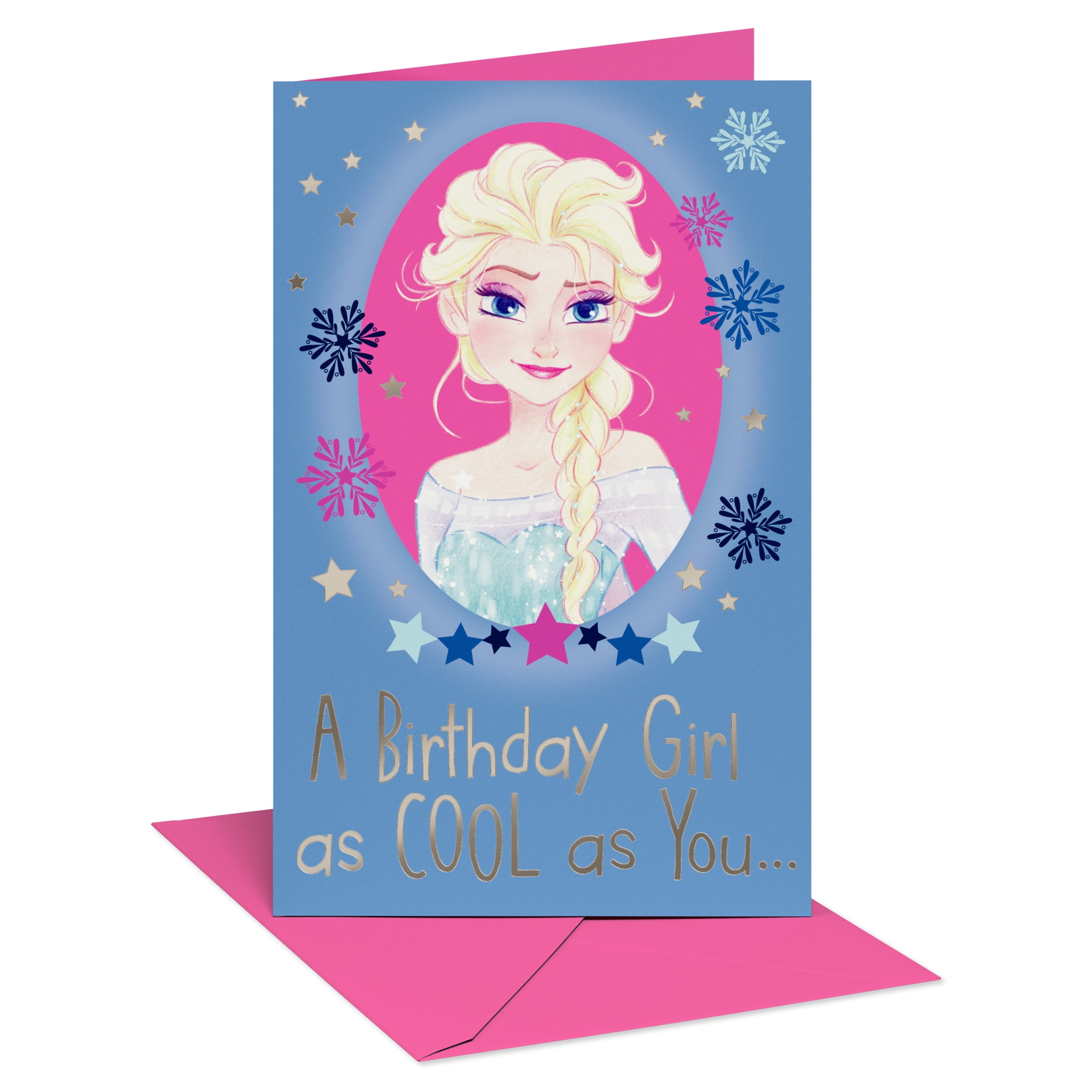 Pyamas Elsa American Greetings Disney's Frozen Elsa Birthday Card for Girl (Magical ...