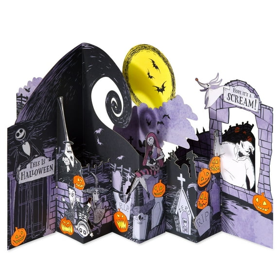 American Greetings Disney's Nightmare Before Christmas Halloween Pop Up Card (Hope It's A Scream)