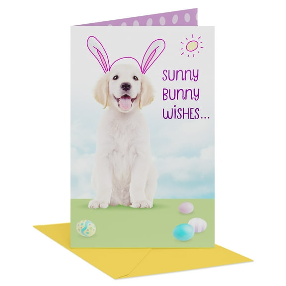 American Greetings Easter Card for Anyone (Cute Bunny- Puppy)