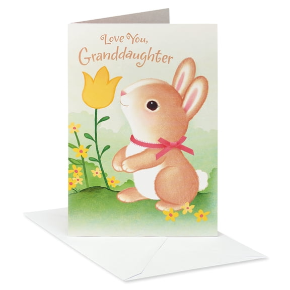 American Greetings Easter Card for Granddaughter (Cute Bunny)