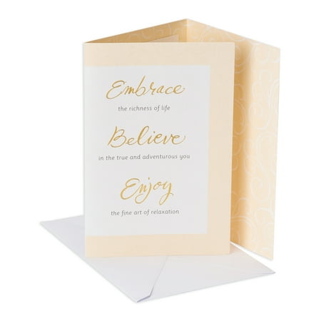 American Greetings Embrace Believe Enjoy Retirement Congratulations Card with Foil