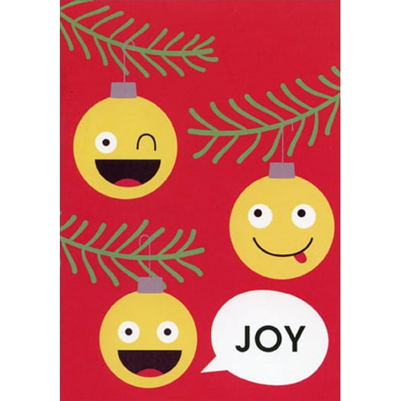 American Greetings Emoticons: Merry, Joyful Christmas Card