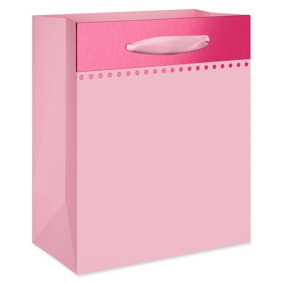 American Greetings Everyday Small Gift Bag, Light Pink Colorsplash (5.5" x 6.5" x 3") 1-Count