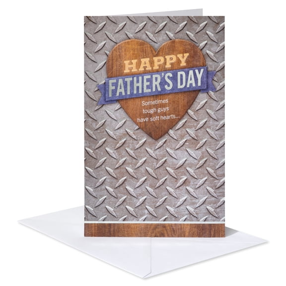 American Greetings Father's Day Card for Anyone, Metal Diamond Deck Texture Design, Includes Envelope